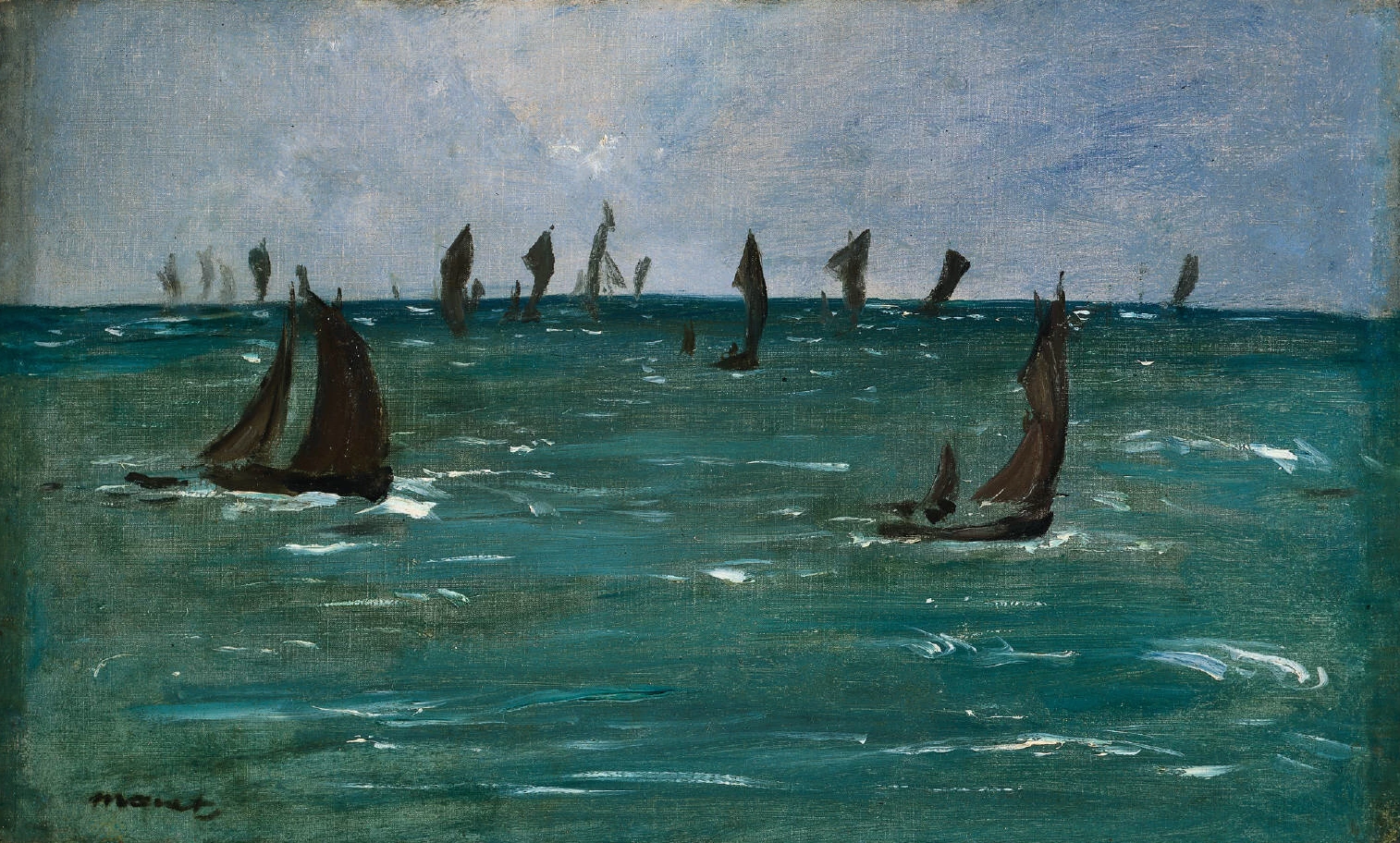  35-Édouard Manet, Barche a Berck sur mer, 1873-Cleveland Museum of Art 